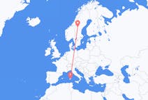 Flyg från Östersund, Sverige till Cagliari, Italien