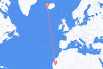 Vluchten van Atar, Mauritanië naar Reykjavík, IJsland