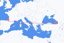 Loty z Trabzon, Turcja do Pampeluny, Hiszpania