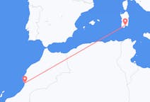 Flyrejser fra Agadir, Marokko til Cagliari, Italien
