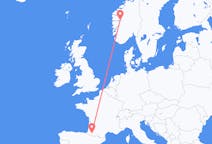 Flights from Pau, Pyrénées-Atlantiques, France to Sogndal, Norway