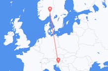Flyrejser fra Oslo til Ljubljana