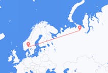 Flyg från Vorkuta till Oslo