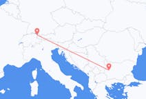 Loty z Sofia, Bułgaria do Thala, Szwajcaria