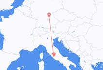 Flyg från Rom, Italien till Nürnberg, Tyskland