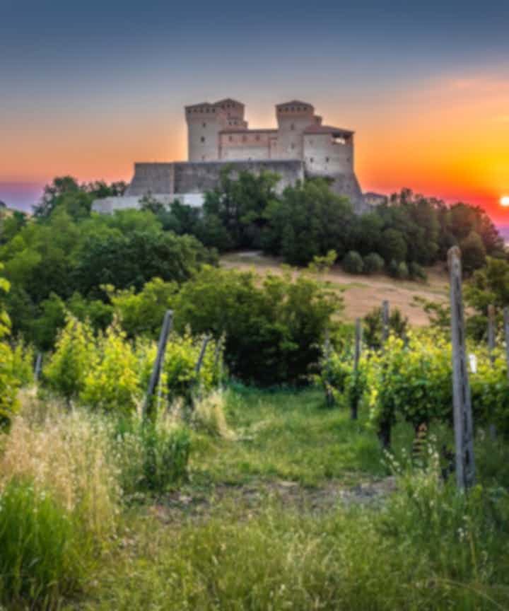 城堡 在 帕尔马 在 意大利
