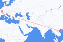 Flyg från Sanya, Kina till Lyon, Frankrike