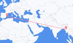 Flights from Bagan, Myanmar (Burma) to Ibiza, Spain