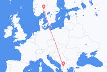 Flights from Ohrid to Oslo