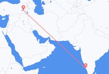 印度出发地 坎努尔飞往印度目的地 凡城的航班