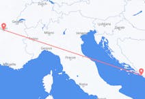 出发地 法国出发地 里昂目的地 克罗地亚杜布罗夫尼克的航班