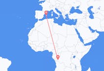 콩고민주공화국 킨샤사에서 출발해 스페인 팔마로(으)로 가는 항공편