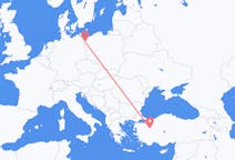 Vols depuis Kutahya, Turquie pour Szczecin, Pologne