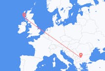 Loty z Tiree, Szkocja z Sofia, Bułgaria