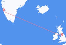 Flyrejser fra Nuuk, Grønland til Manchester, England