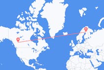 Flyg från Dawson Creek, Kanada till Rovaniemi, Finland