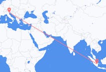 Flyreiser fra Palembang, til Venezia