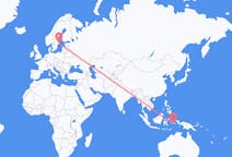 Flyreiser fra Ambon, Maluku, til Stockholm
