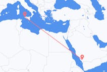 Flights from Abha, Saudi Arabia to Trapani, Italy