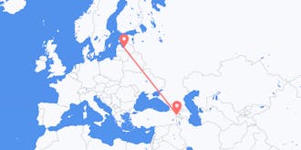 Flyreiser fra Armenia til Latvia