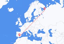 Flights from Arkhangelsk, Russia to Granada, Spain
