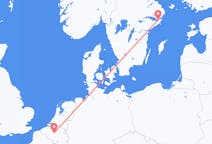 Vluchten van Stockholm, Zweden naar Brussel, België