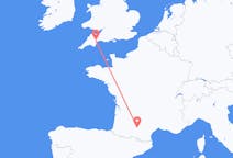 Flights from Toulouse, France to Exeter, England