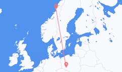 Fly fra Brønnøysund til Wrocław