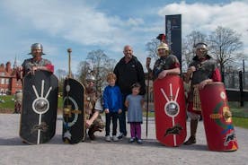 Fascinerende vandreturer i romersk Chester med en autentisk romersk soldat