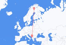 Flights from Pajala, Sweden to Tirana, Albania