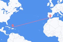 Flyreiser fra Cockburn Town, Turks- og Caicosøyene til Málaga, Spania