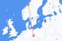 Flyg från Trondheim, Norge till Prag, Tjeckien