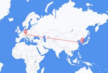 Lennot Ulsanista, Etelä-Korea Müncheniin, Saksa