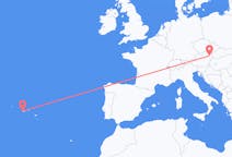 Loty z miasta Horta, Azores do miasta Wiedeń