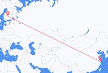 Flyrejser fra Shanghai til Jyväskylä