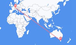 Flyreiser fra City of Launceston, Australia til Friedrichshafen, Tyskland