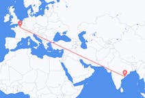 Flyreiser fra Visakhapatnam, India til Paris, Frankrike