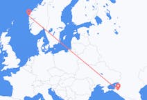Flights from Krasnodar, Russia to Florø, Norway