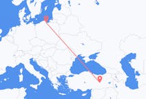 Flyreiser fra Elazığ, Tyrkia til Gdańsk, Polen