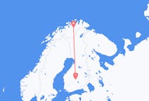 Vluchten van lakselv, Noorwegen naar Jyväskylä, Finland