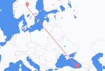 出发地 土耳其出发地 特拉布宗目的地 瑞典罗尔巴克斯奈斯的航班
