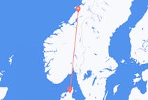 Flights from Namsos, Norway to Aalborg, Denmark