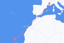 Flyreiser fra São Vicente, Kapp Verde til Marseille, Frankrike
