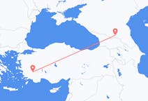 Vluchten van Vladikavkaz naar Denizli
