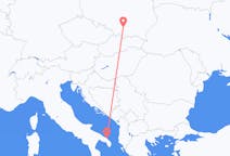 波兰从 克拉科夫飞往波兰目的地 布林迪西的航班