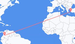 Flyreiser fra Neiva, Huila, Colombia til Leros, Hellas
