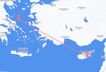 Flights from Skyros to Larnaca