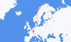Flights from Dole, France to Sandnessjøen, Norway