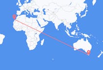 Flyg från Hobart till Ajuy
