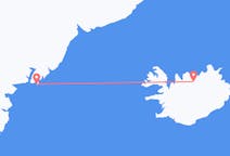 Flights from Akureyri, Iceland to Kulusuk, Greenland